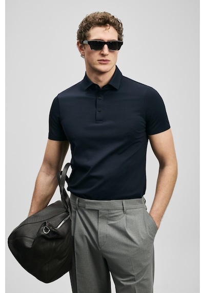 Lufian Jaxon Erkek Polo Yaka T-shirt 111040241 Lacivert