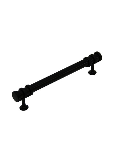 İbico 944 Boru Çekmece Kulp 12.8 Cm - Siyah Yüzük Siyah Kulp- 10'li Paket