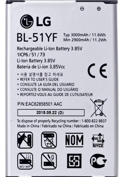 LG Uyumlu G4 H815 (Bl-51yf) Batarya Pil 3000 mAh