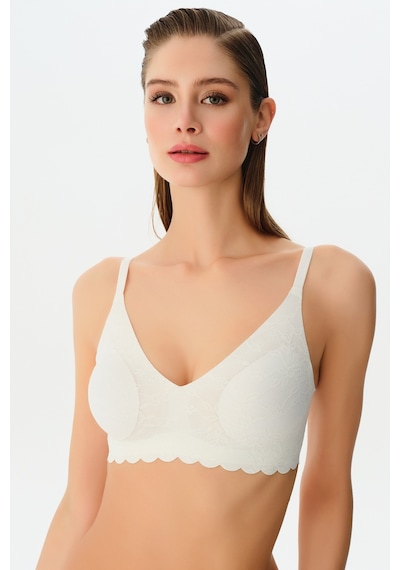 Suwen Invisible Soft Dantteli Sütyen Sw5986036 Ekru