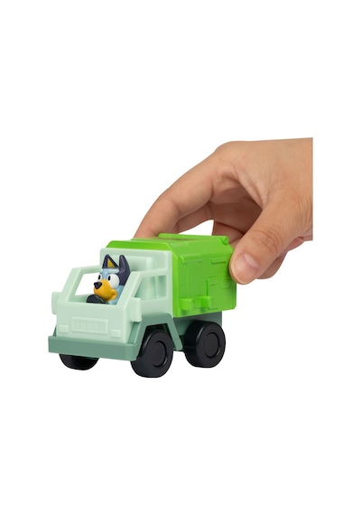 Moose Toys Bluey Figürlü Mini Araçlar - Bluey Çöp Kamyonunda