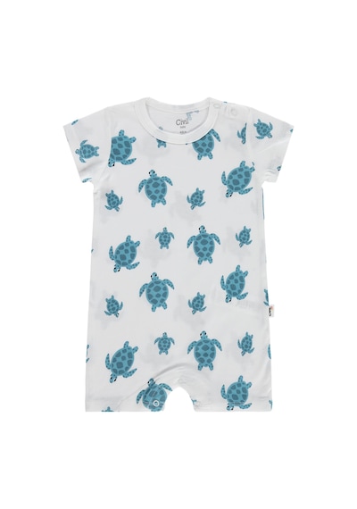 Civil Baby Kaplumbağa Nakışlı 3-12 Ay Tulum - Ekru