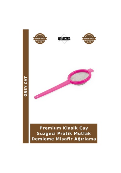 Premium Klasik Çay Süzgeci Pratik Mutfak Demleme Misafir Ağırlama Çok Renkli