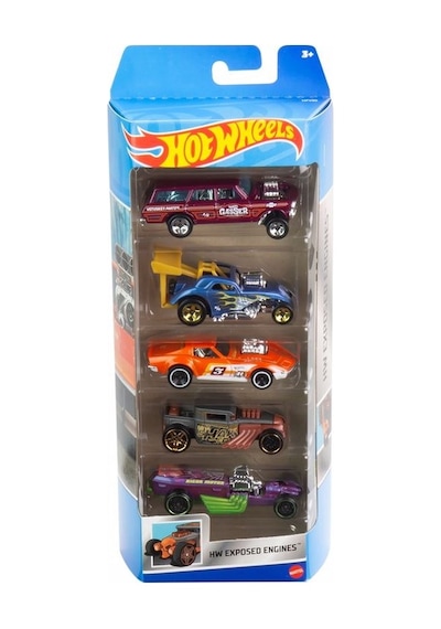 Hot Wheels Beşli Araba Seti Hw Exposed Engines Hfv90