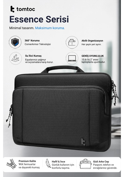 Essence A34 16 Inç Siyah Macboook Pro Kılıfı - A34f3d1