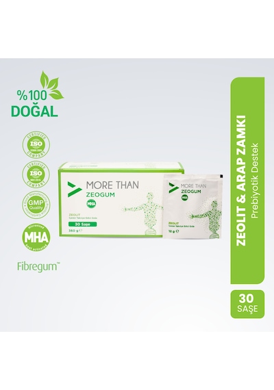 Zeogum Zeolit & Arabic Gum 30 Saşe