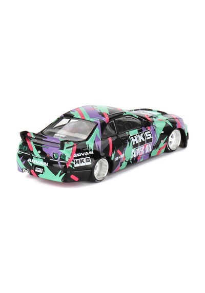 Mini Gt Kaido House /129 Nissan Skyline Gt-r R33 Hks V1 Model Araba