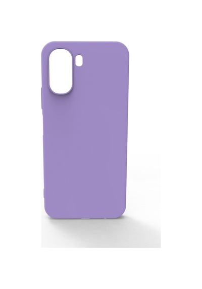 Oppo A6t Kılıf Kamera Korumalı Silikon Rubber Arka Kapak Lila