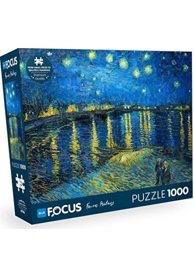 Rhône Nehri Puzzle 1000 Parça Mavi Lale