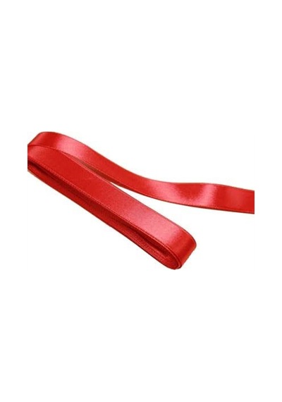 Kırmızı Çift Taraflı 1 Cm Saten Kurdele