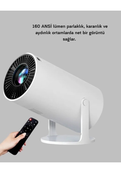 Hdmı Usb Bağlantılı 4k Destekli Taşınabilir Projeksiyon Cihazı 37365844