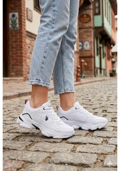 U.s. Polo Assn. Bob Wmn 6fx Rahat Sneaker Kadın Ayakkabı Beyaz