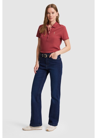 U.s. Polo Assn. Kadın Fuşya Tişört Basic 50326475-vr023 Fusya