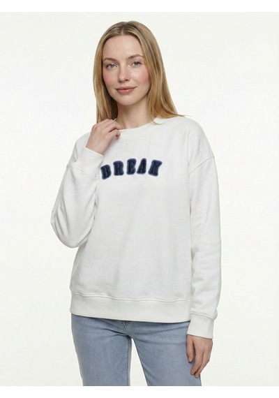 LOFT Oversize Kadın Sweatshirt Lf2042270 Q1.v1 Beyaz