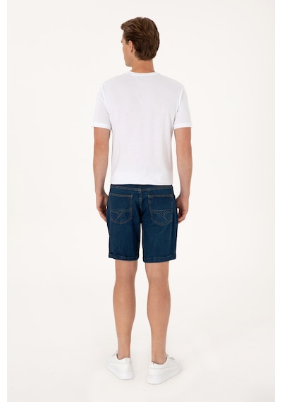 U.S. Polo Assn. Erkek Mavi Jean Şort 50306058-DN0030