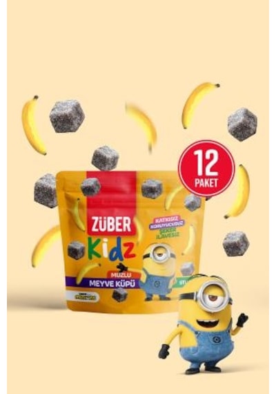 Züber Kidz Meyve Küpü Muzlu 12 x 49 G