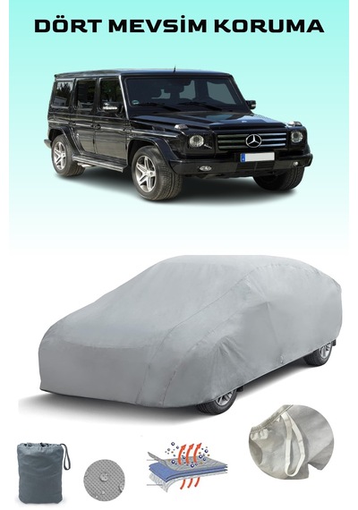 Gri Mercedes G 55 Amg W463 2008 - 2012 Araba Brandası, Oto Örtüsü, Araba Çadırı Gri