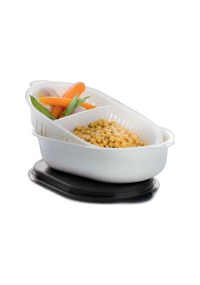 Tupperware Oval Servis 4 L Süzgeçli Çok Amaçlı Saklama Kabı Hsg N1142918 Çok Renkli