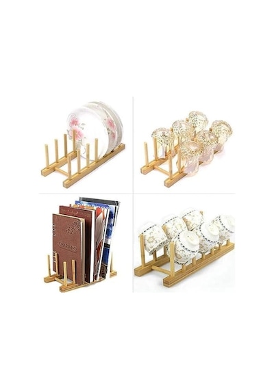 Bambu Çok Amaçlı Düzenleyici Stand Açık Sarı