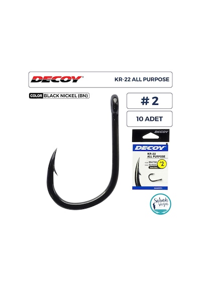 Decoy Kr-22 All Purpose Delikli Olta İğnesi Bn 2 10 Adet