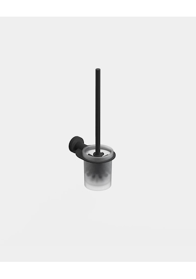 Tecno Black Tuvalet Fırçalık - Mat Siyah Mat Siyah