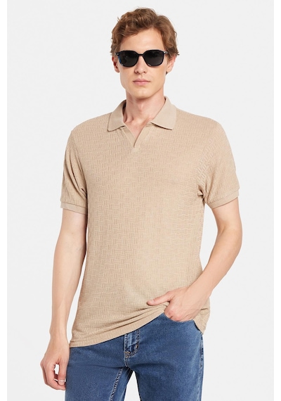 Tudors Erkek Slim Fit Dar Kesim Viskon Kumaş Desenli Düz Pike Düğmesiz Vizon Polo Yaka Tişört-34766 Vizon Tudors Erkek Slim Fit Dar Kesim Viskon Kumaş Desenli Düz Pike Düğmesiz Vizon Polo Yaka Tişört-34766 Vizon