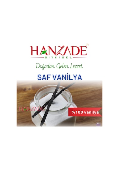 Hanzade Bitkisel Saf Vanilya Şekersiz 50 G