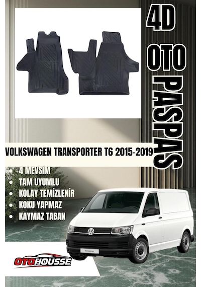 Volkswagen Transporter T6 2015-2019 Havuzlu Oto Paspas