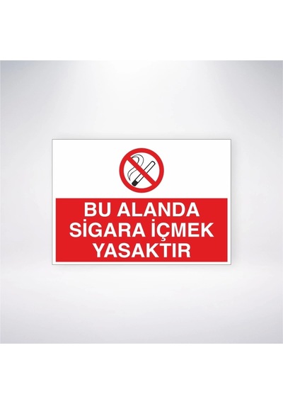 Bu Alanda Sigara İçmek Yasaktır Sticker 20x28 Cm