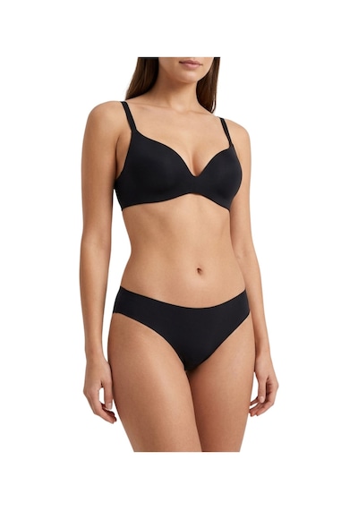 Alya Underwear Basic Lazer Kesim Kadın Bikini Külot Dikişsiz Kadın Slip - Ultra Esnek Ve Rahat 6'lı Paket Siyah - Kahve - Lacivert