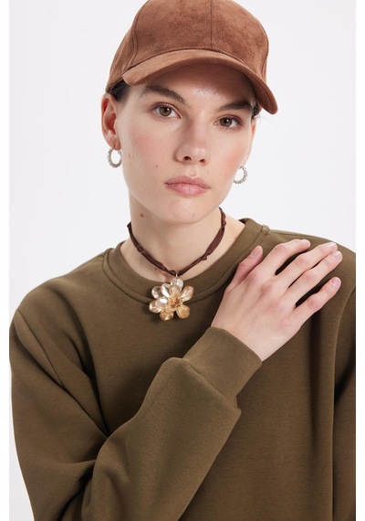 Tudors Kadın Oversize Geniş Kesim Pamuklu 3 İplik İçi Polarlı Basic Yeşil Bisiklet Yaka Sweatshirt-42068 Yeşil Tudors Kadın Oversize Geniş Kesim Pamuklu 3 İplik İçi Polarlı Basic Yeşil Bisiklet Yaka Sweatshirt-42068 Yeşil