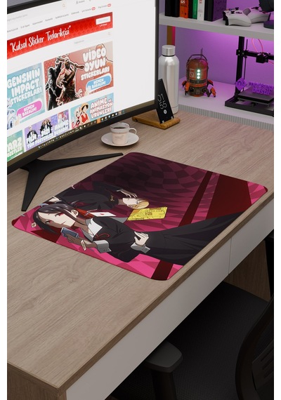 Kaguya Sama Anime V1 - 48x40 Xl Gaming Kauçuk Kaymaz Taban Mouse Pad Fare Altlığı