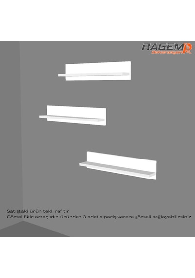 Duvar Rafı Foksiynel Uçan Raf 70x12