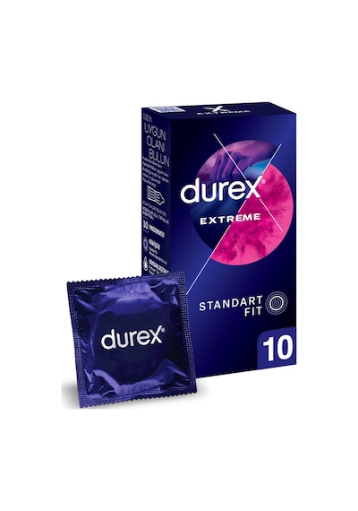 Durex Extreme Geciktiricili Ve Tırtıklı Prezervatif 10'lu 3 Adet