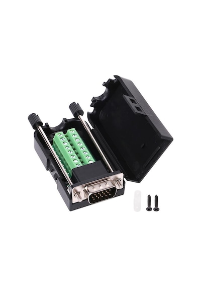 D-Sub Konnektör  3 Sıra 15 Pin Vga  Erkek  Klemensli