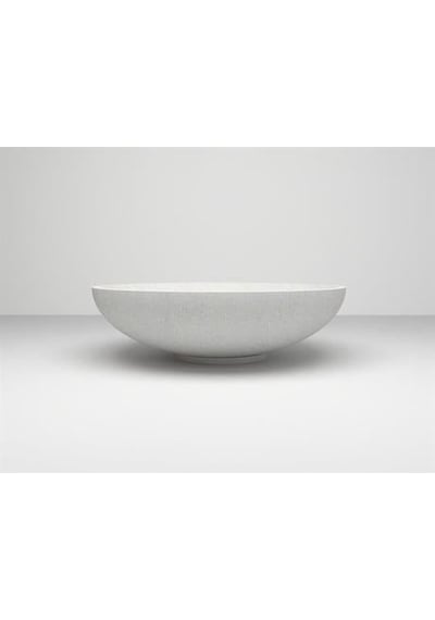 Nuano Consept Yaylak Serisi Yuvarlak Saksı Beyaz 90x25