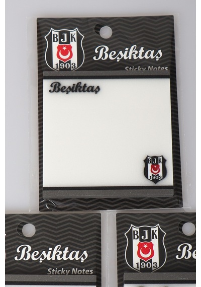 "dekomus Cep Defteri Hediyeli" Lisanslı Beşiktaş "tekli" Şeffaf Post-ıt 50 Yaprak Ahşap