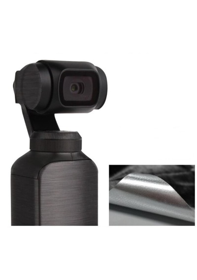 DJI Osmo Pocket için Metalik Siyah Renk Su Geçirmez Koruyucu Film