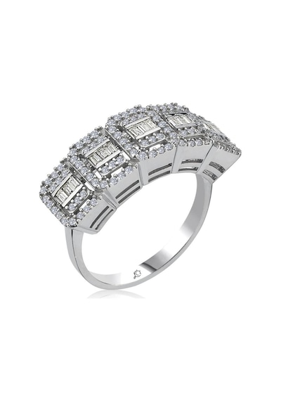 Mia Vento Effective Diamond Crystal Beştaş Gümüş Yüzük