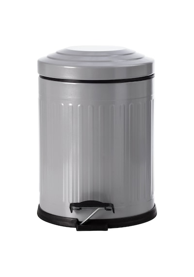 Mudo Home 5lt Pedallı Vıntage Çöp Kovası Gri