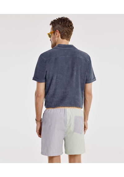 Yargıcı Kısa Kol Düğmeli T-shirt 25yets9002x 260 Lacivert
