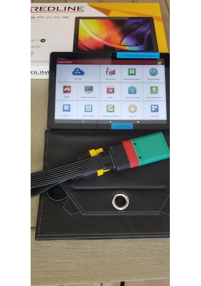 Launch Tablet Set X431 Set Golo Yeşil Kafa Xdıag Onlıne Yazılı...