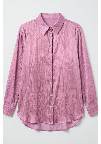 Sateen Salaş Gömlek - Pembe-137369
