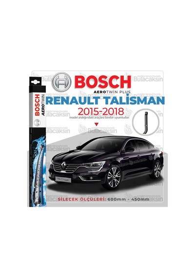 Renault Talisman Muz Silecek Takımı 2015-2018 Bosch Aerotwin Renault Talisman Muz Silecek Takımı 2015-2018 Bosch Aerotwin