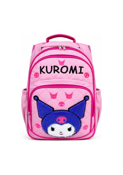 Lilymoon Kız Çocuk Kuromi Peluş Kapitone Sırt Çantası Pembe