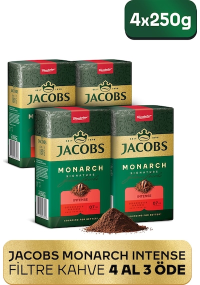 Jacobs Monarch Sıgnature Filtre Kahve 250 Gr 4 Al 3 Öde Filtre