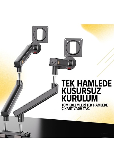 Lexroo North Bayou A5c 17-32 İnch Çift Kol 2-9 Kg Vesa Uyumlu Monitör Standı
