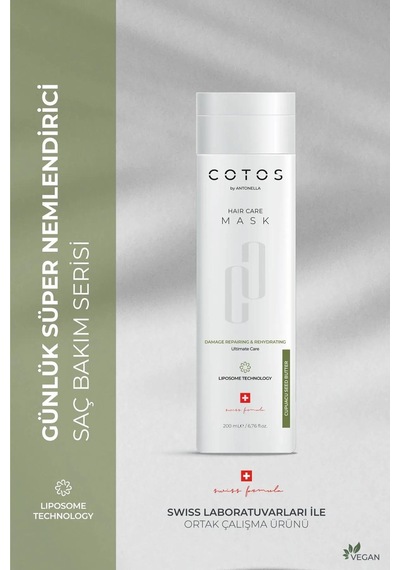 Cotos Damage Repairing &amp Rehydrating Saç Bakım Maskesi İşlem