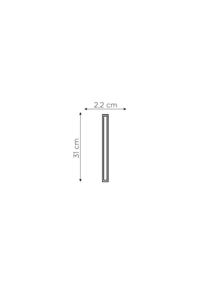 Tezgah Altı 30 Cm T5 Led Aydınlatma Butonlu Dekoratif Armatür Beyaz