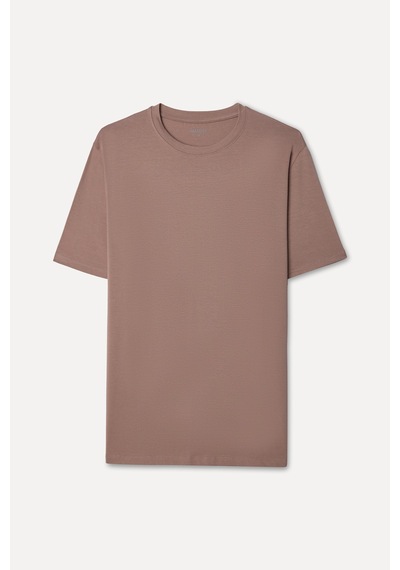 Mudo Erkek Erkek Pembe Modal Karışımlı Bisiklet Yaka T-shirt 1272572 Gül Kurusu